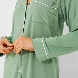 Eberjey - Gisele Pajamas - Size L - Sage Green